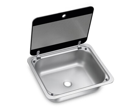 Квадратная мойка Dometic SNG 4133 со стеклянной крышкой