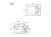 Габариты автохолодильника Alpicool C12