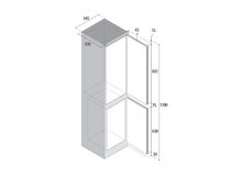 Габариты холодильника Vitrifrigo C270DP