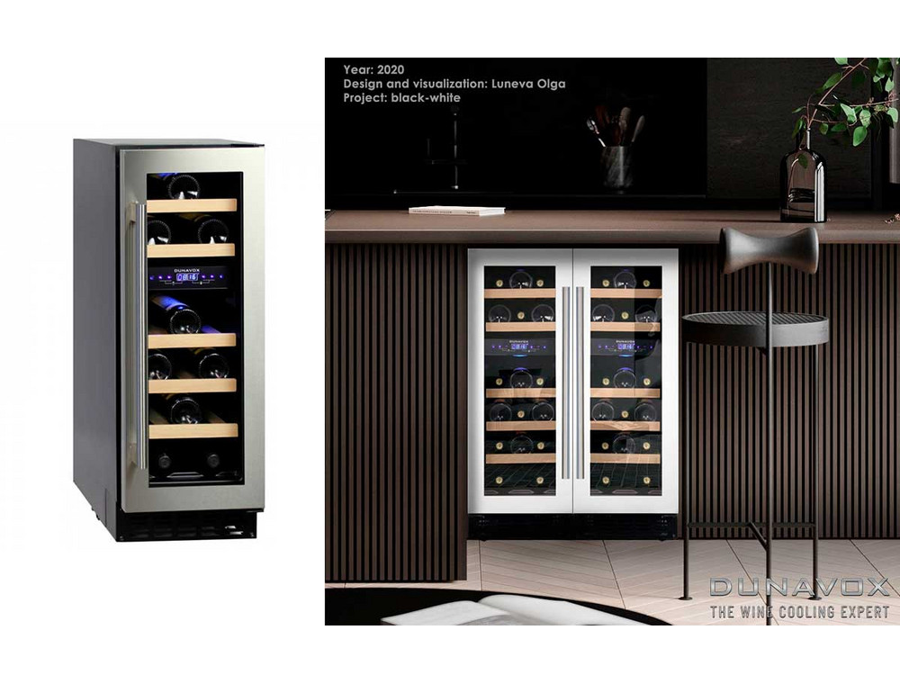 Холодильник Dunavox DAU-17 57DW на кухне