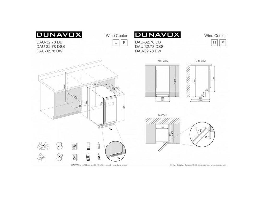 Габариты Dunavox DAU-32.78DW