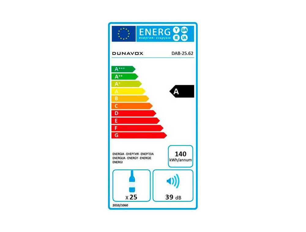 Класс энергоэффективности Dunavox DAB-25.62DSS.TO