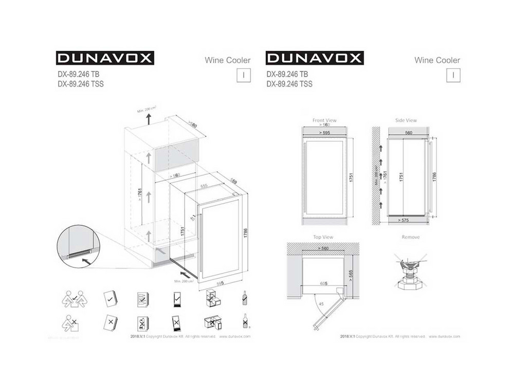 Габариты Dunavox DX-89.246TSS