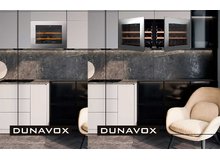Винный шкаф Dunavox DAV-18 46SS TO в интерьере