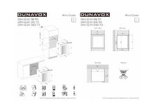 Габариты винного шкафа Dunavox DAV-32.81DSS.TO