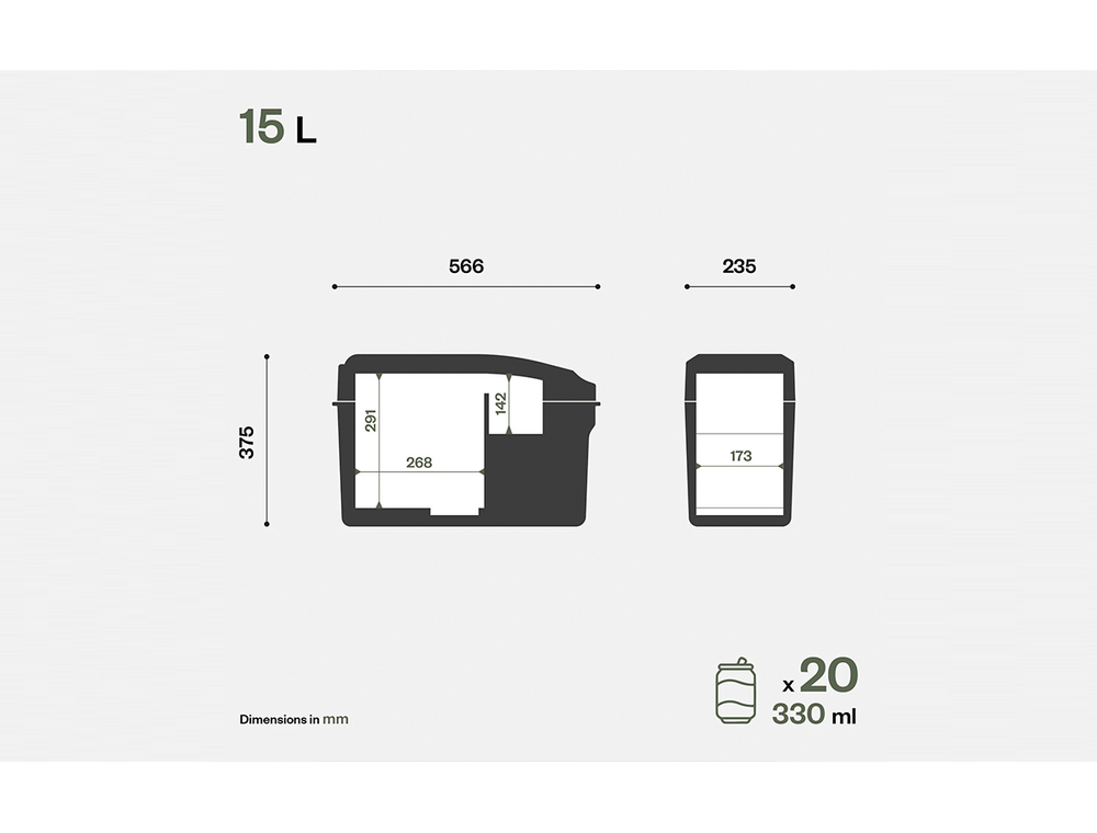 Габариты Indel B ITB15