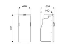 Габариты Indel B Slim 90