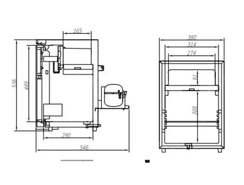 Габариты MobileComfort MCR-40