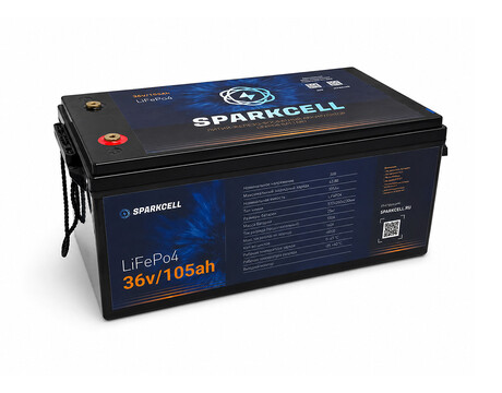 Аккумулятор тяговый SPARKCELL LiFePO4 36V 105Ah