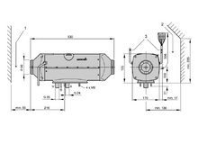 Габариты отопителя Eberspacher Airtronic D5 24В