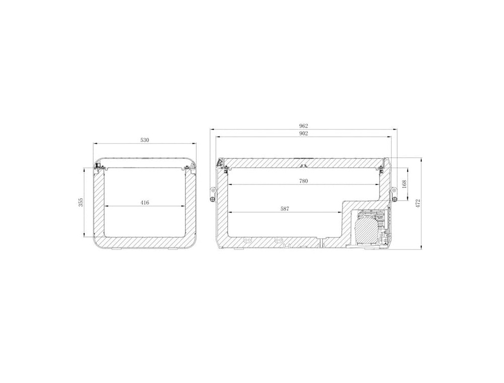 Габариты портативного холодильника Dometic CFX3 100