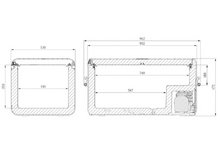 Габариты портативного холодильника Dometic CFX3 100