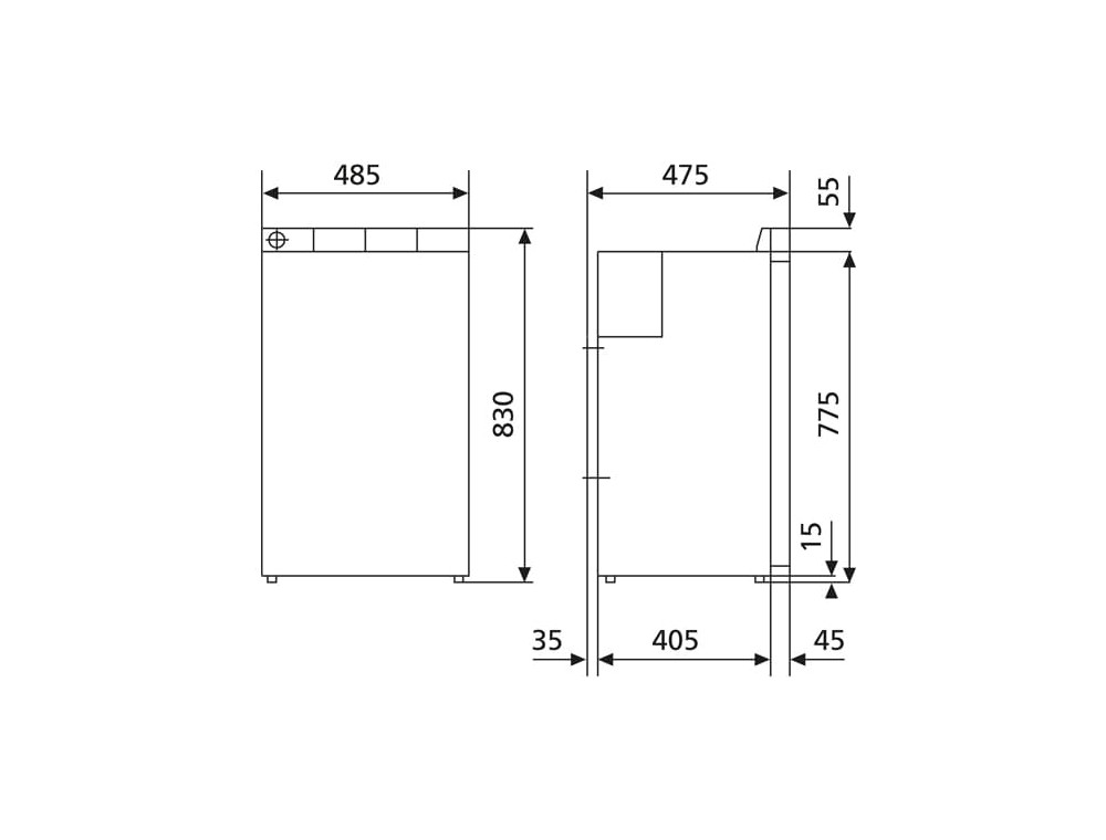 Габариты Dometic CoolMatic MDC 90
