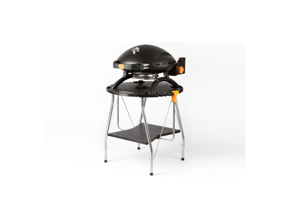 Переносной газовый гриль O-GRILL 800T Black на подставке