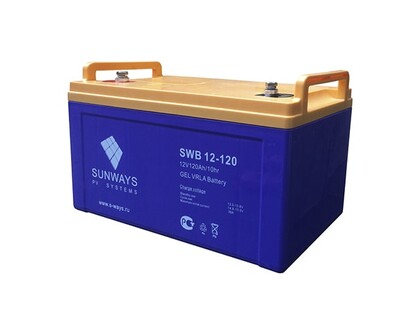Гелевый аккумулятор для ибп Sunways SWB 12-120G
