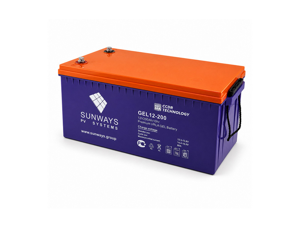 Аккумуляторная батарея для солнечных панелей Sunways GEL 12-200