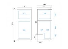 Габариты холодильника Vitrifrigo DP150i