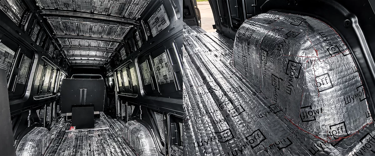 Виброизоляция автодома Mercedes-Benz Sprinter