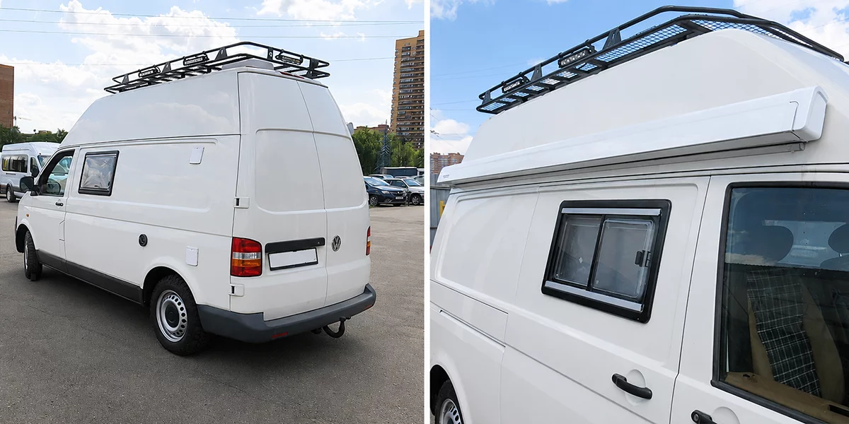 Подготовка крыши Volkswagen T5 к установке багажника и маркизы